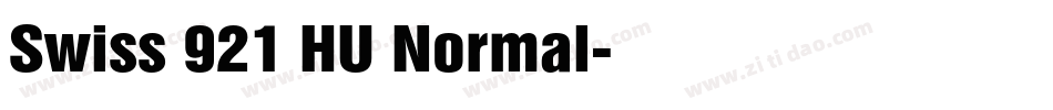Swiss 921 HU Normal字体转换